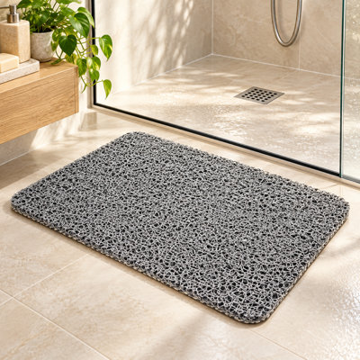 Grey Shower Mat