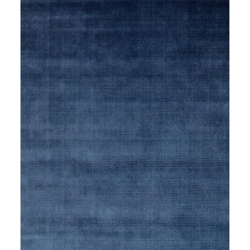 Wool Area Rug in Navy, Square 2'