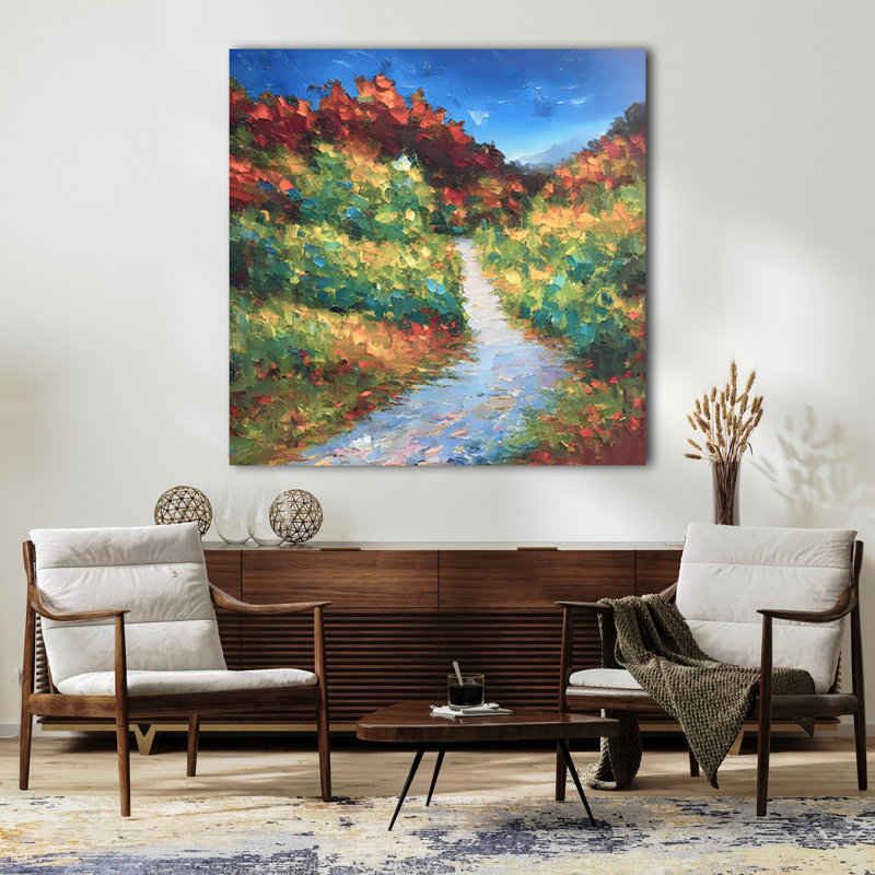 Lush River Garden, 54" H x 54" W