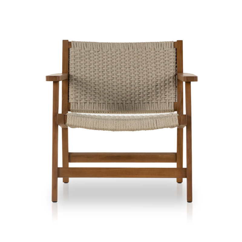 Chaise de patio en teck Alaire