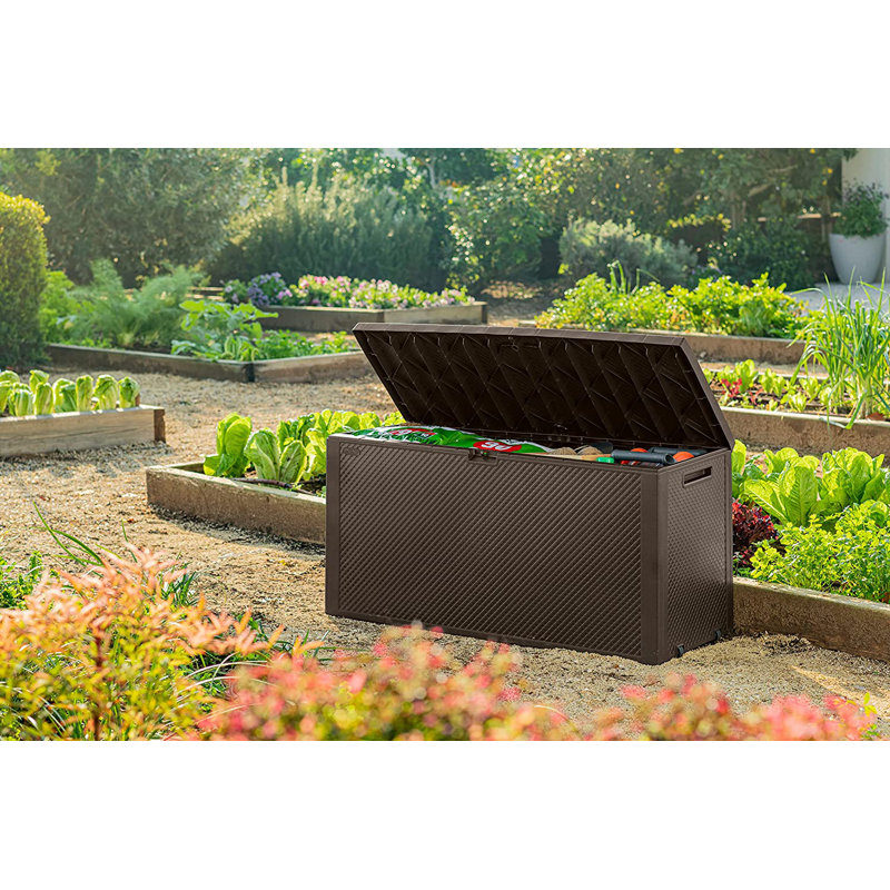 Keter Emily Garden Storage Box, Brown