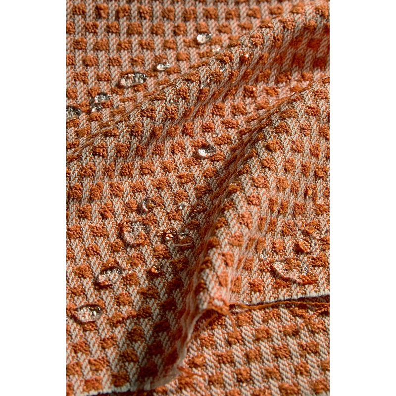 Hito Fabric, Clementine/Chalk