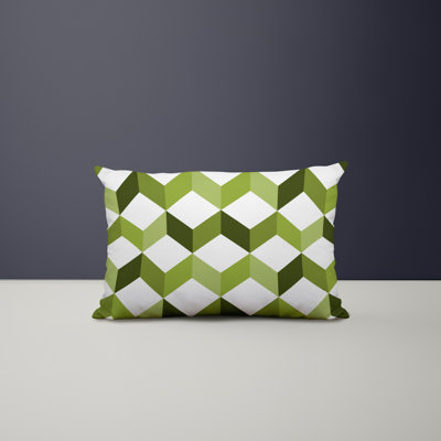 Polyester Lumbar Rectangular Indoor/Outdoor Pillow Cover & Insert