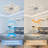 Cyriana 31in. Modern Low Profile Ceiling Fan with Lights, 6-Speed Reversible Smart Ceiling Fan