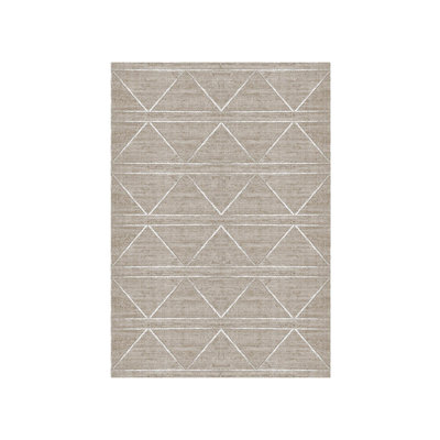 Modern Performance Washable Geometric Indoor / Outdoor Rug