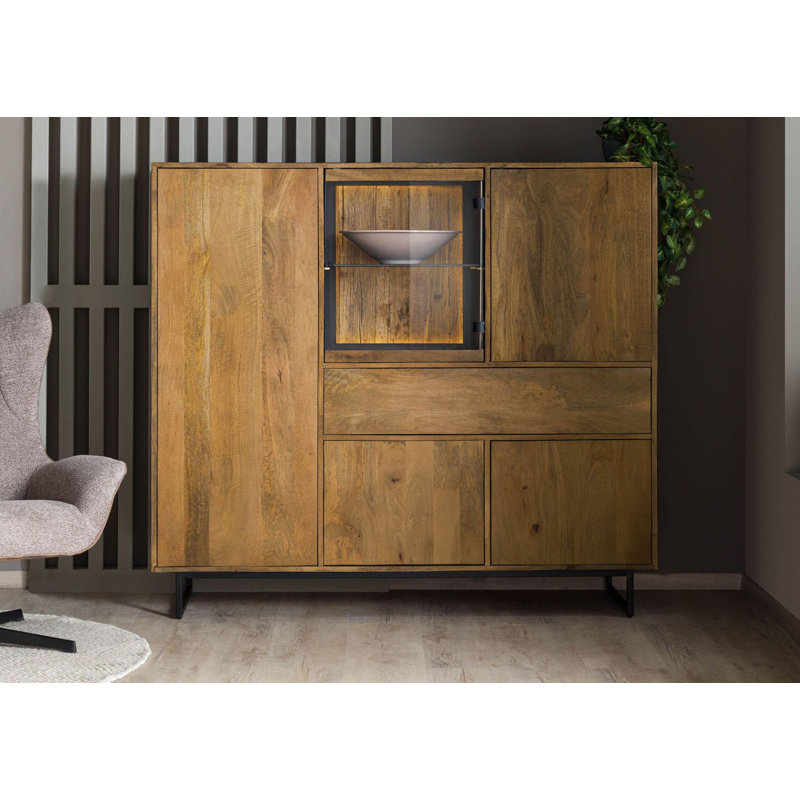 DAVIS 160cm Solid Wood Sideboard