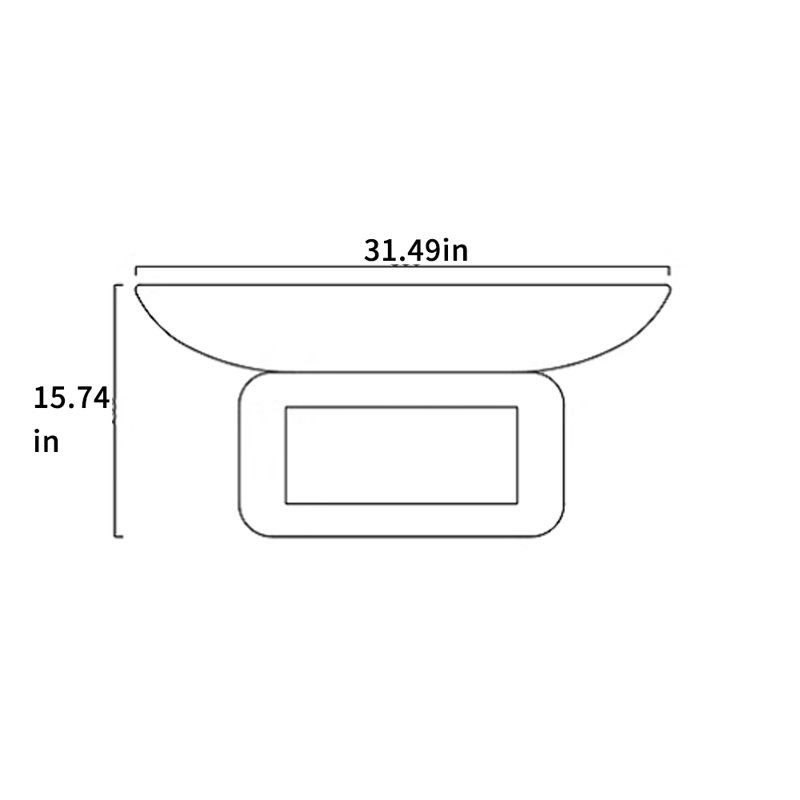 Table basse ronde de style crème