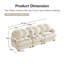 Canapé d'angle modulaire confortable
