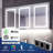 72" X 30"  Rectangle Recessed or Surface Medicine Cabinet with Shelves and Mirror
