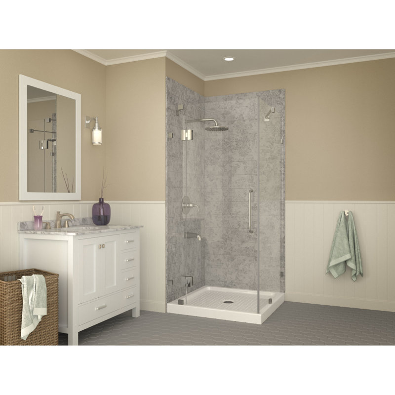 Titan Series 36'' White Acrylic Square Shower Base