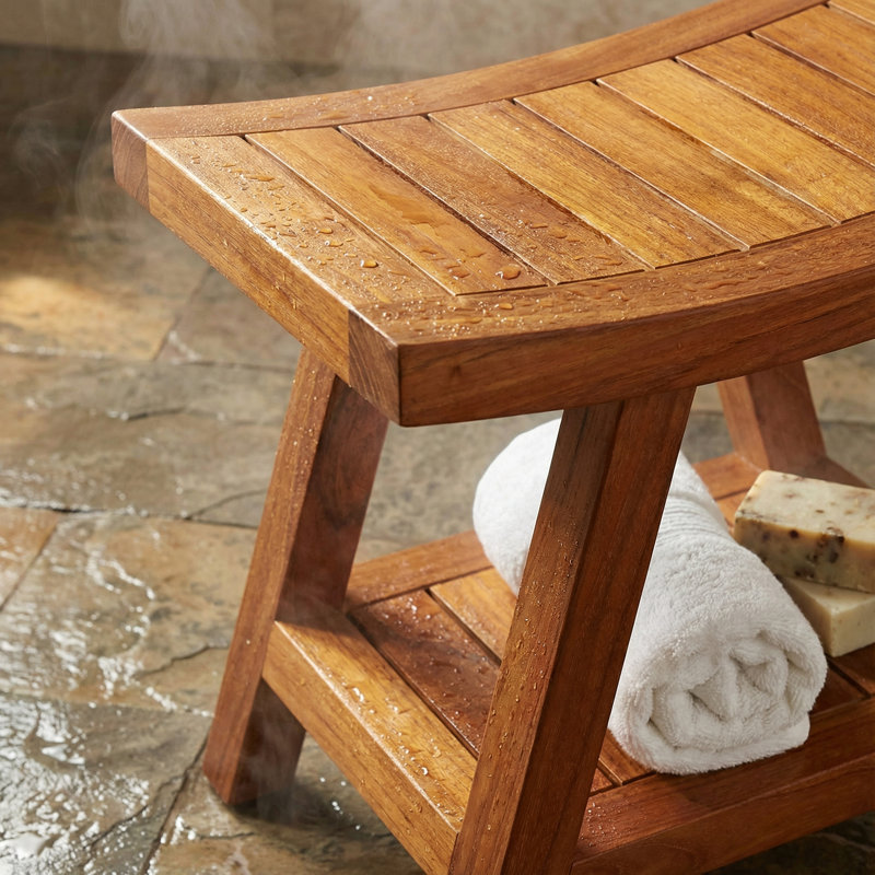 Undercliff Solid Wood Accent Stool