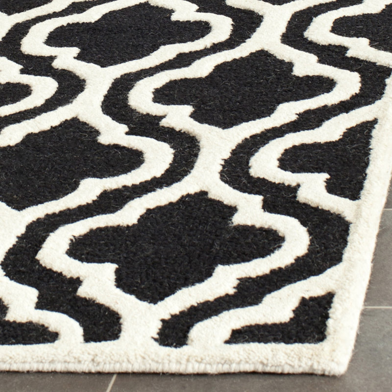 Cambridge Hand Tufted Wool Geometric Rug, Square 6'