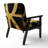 Crossing Paths I - Upholstered Modern Accent Arm Chair-317049825