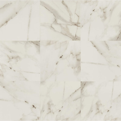 Calacatta dItalia 23.63 in. x 23.63 in. Glossy Porcelain Tile