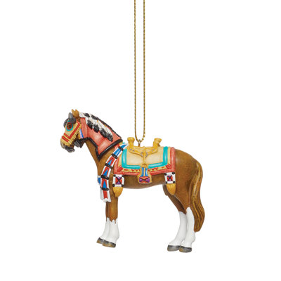 Trail of Painted Ponies Buffalo Medicine Hanging Christmas Ornament 2.4in H