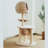 Ezlyn Handwoven Bird Nest Cat Tree with Cat Hammock, Braided Cat Condo, Cat Tower for Large Cats with Scratching Posts