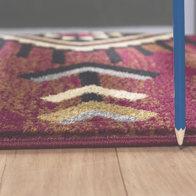 Tapis rouge Tribes du Sud-Ouest, Rectangle 7 pi 10 po x 10 pi 3 po