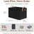 Storage Bins, Fabric Storage Bins For Shelves, Large Storage Baskets With Metal Frame, Closet Baskets And Bins With Handles, Black, 2-Pack-124503107