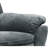 Contemporary Style Fabric Upholstered Living Room Electric Recliner Power Chair, Dark Grey
