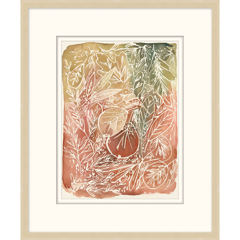 Conception naturelle 1 - Peinture encadrée sur papier