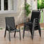 Outdoor Dining Chairs Set of 6, Stackable Patio Chairs with Textilene Fabric and High Back for Backyard Garden Balcony-1024339662