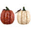 Ensemble de 2 figurines de citrouille "Be Joyful" Autumn Harvest