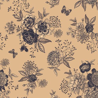 Dolans Peel & Stick Floral Roll