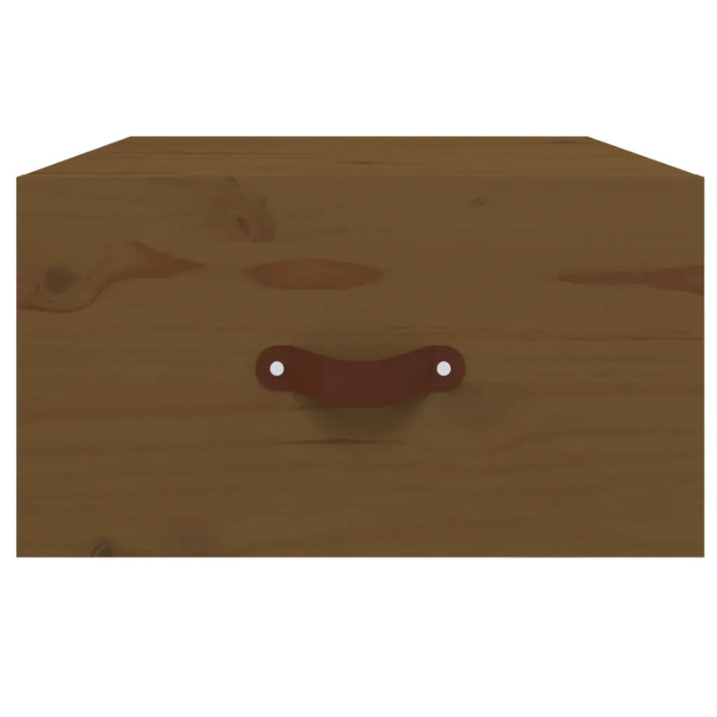40cm W Solid Wood Bedside Table, Brown