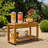  Adagio Carenen Outdoor Solid Teak Wood Bar Cart Island