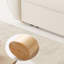 Canapé-lit causeuse 100% polyester beige-130071161