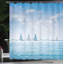 Ensemble de rideau de douche + crochets Ocean-44324130