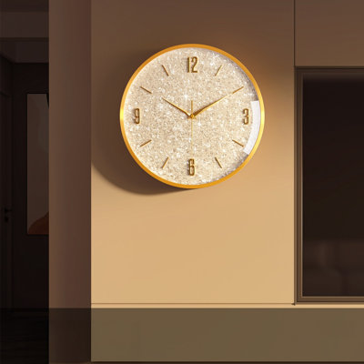 Horloges murales rondes jaunes