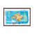 Classic Brown Wood Floater Framed