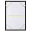 Art mural en toile noire et blanche peinte à la main - 28 po x 39 po