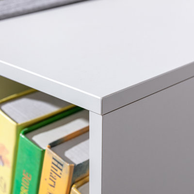 Bibliothèque pour enfants 6 compartiments avec rangement