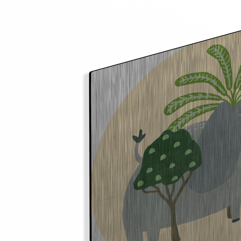 «Lil Wild Ones Collection C» par Regina Moore, art mural en métal, H 12 po x l 12 po