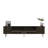 Catena Stylish TV Stand with Wall-Mount Option, Walnut & Silver, 59.1 x 18.9 x 11.6 inches | 100% Melamine Coated Particle Board, Leg Height: 5.9 inches | Durable, Modern Design Perfect for Living Room & Entertainment Areas-108199822