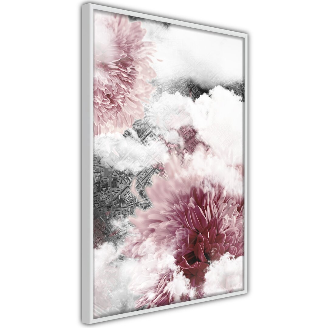 Gerahmtes Poster Blumen im Himmel