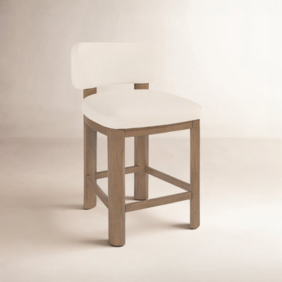 Paloma Leather Upholstered Counter Stool