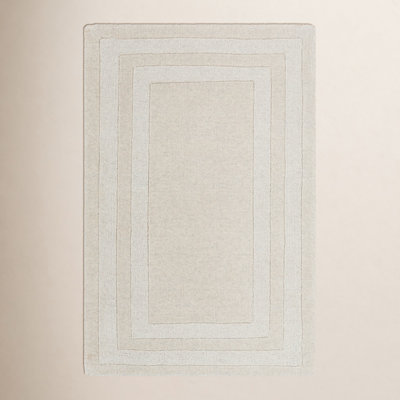 Pierson Oatmeal Beige Hand-Tufted Oriental Rug