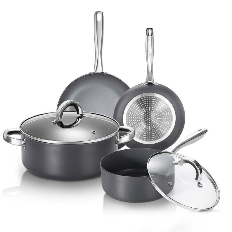 Batterie de cuisine antiadhésive en aluminium 9 pièces Kutime