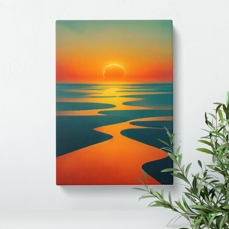 XC1022-1182X Bold Sunset View - Wrapped Canvas Print, 50cm H x 35cm W x 3cm D