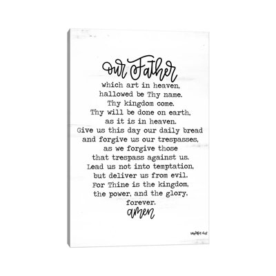 Lord's Prayer by Imperfect Dust - Print on Canvas