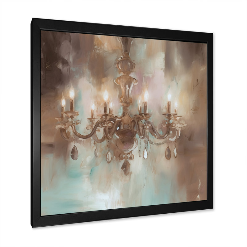 «Runar Grand Chandelier Showcase IV», reproduction sur toile, Cadre photo noir, H 16 po x l 16 po x P 1 po