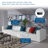Mingle Vegan Leather 4-Piece Sectional Sofa-522933246