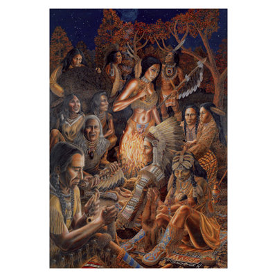  Officiellement sous licence, impression d'art amérindien Peace tuyau - Tom Masse, affiche d'art - 24 x 36 po - reproduction décorative - papier affiche - prêt à encadrer