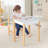 Kids 2 Piece Rectangular Arts And Crafts Table and Chair Set