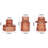 Glass Candlestick Holders Tealight Candle Holders For Table Centerpieces, Wedding Decor And Dinner Party (3 Pcs, Reddish Brown)-122663545