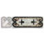 Carreau de mosaïque en marbre baroque de 4,7 po x 13,4 po Baroque