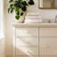 Boutons d'armoire en laiton brossé, paquet de 5 poignées de tiroir rondes en alliage de zinc pour armoires de cuisine, commodes et armoires, quincaillerie de fixation incluse pour une installation facile-126646738-126646743